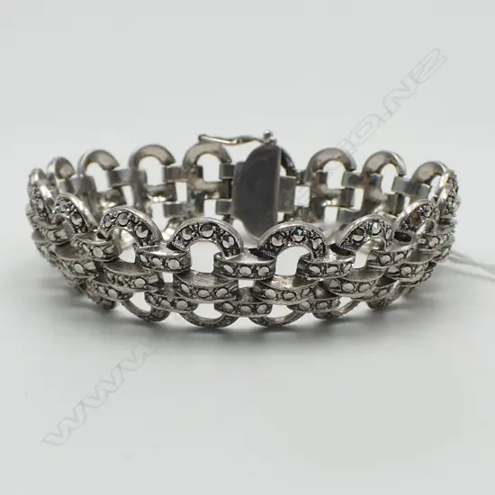 835 SILVER MARCASITE BRACELET
