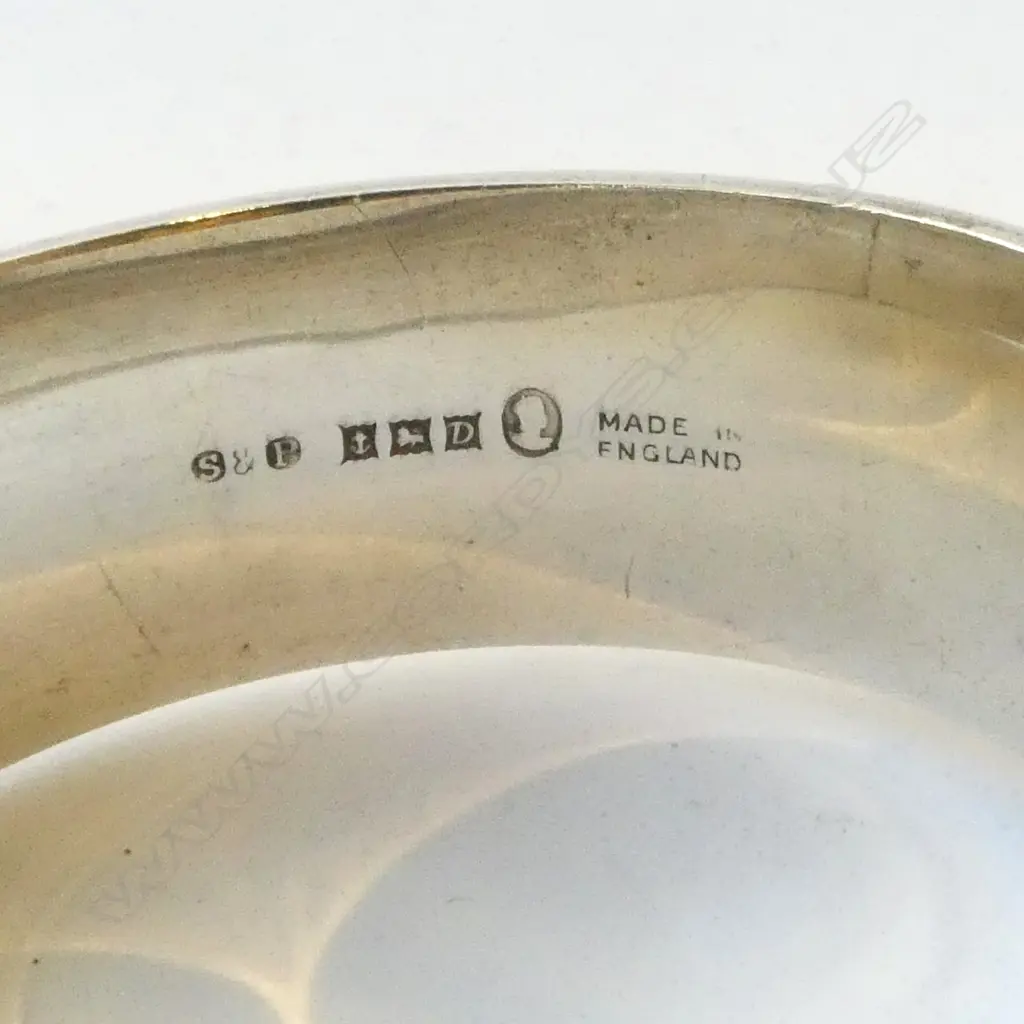 VICTORIAN STYLE, SILVER HINGED BANGLE WITH GOLD HIGHLIGHTS  Image 1++