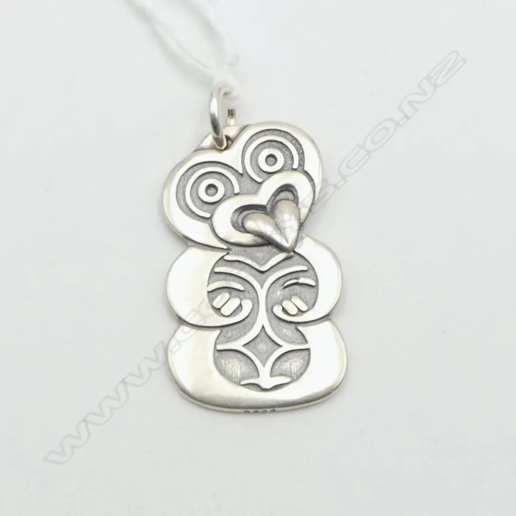 STG SILVER TIKI PENDANT H.35mm 8gms Image 1++
