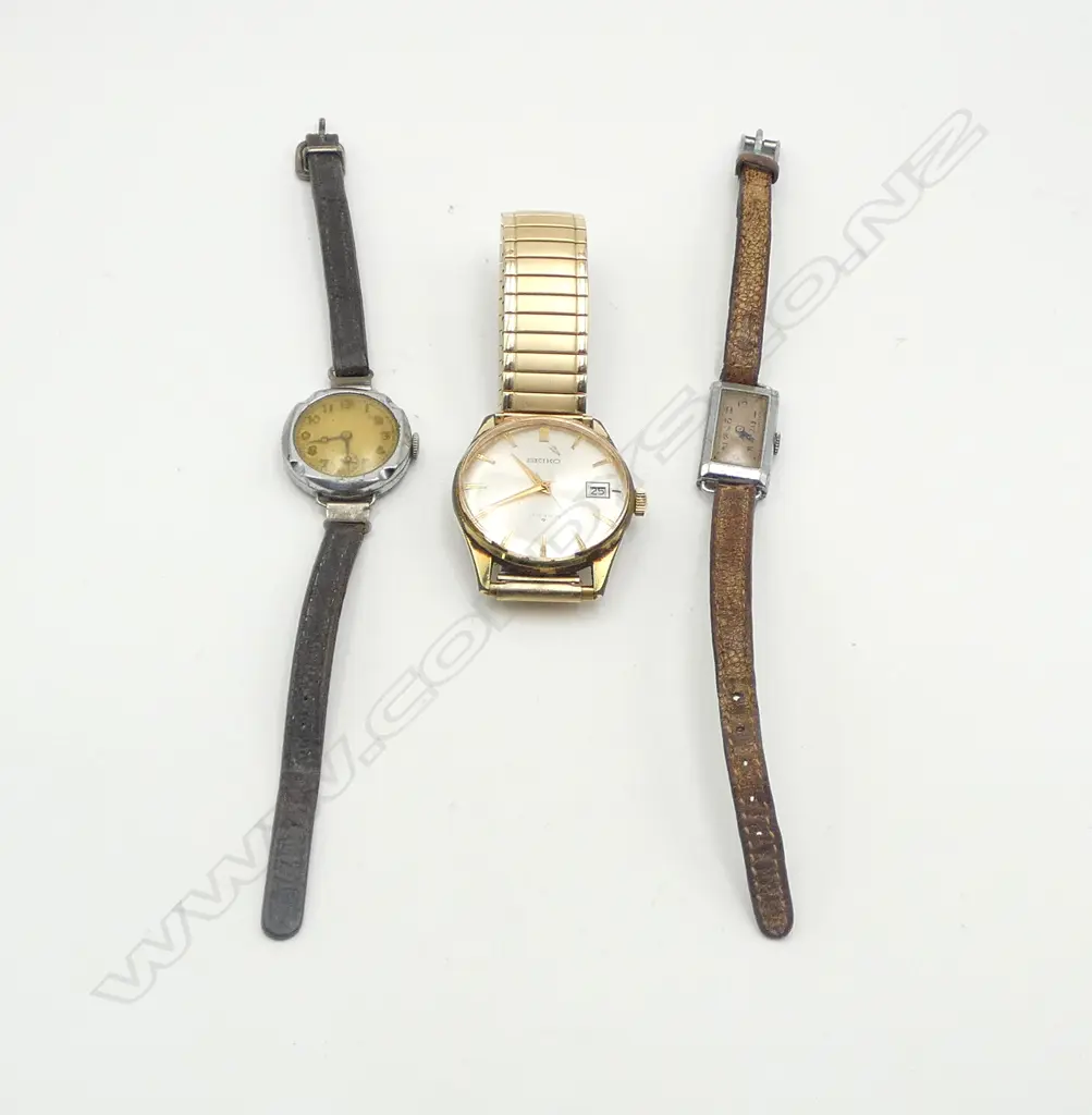 3 VINTAGE WRIST WATCHES INCL. GP SEIKO Image 1++