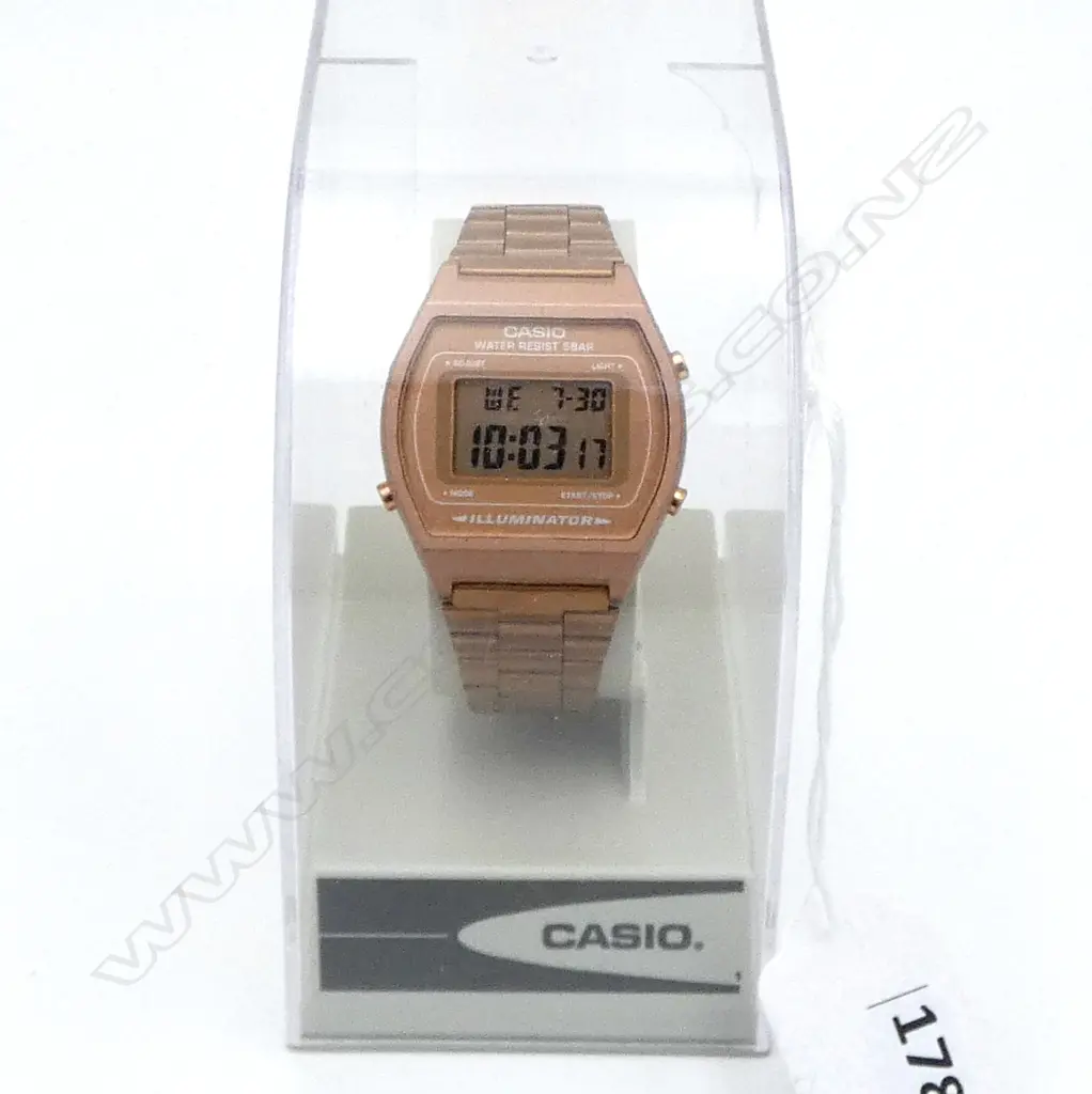 CASIO ROSE GOLD FINISH DIGITAL WRIST WATCH, BOXED AS NEW Image 1++