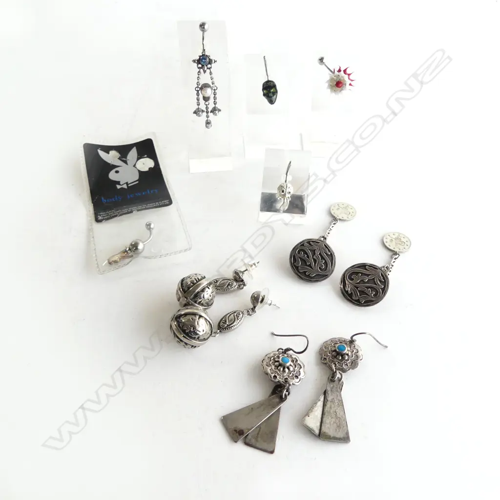 DESIGNER SILVER JEWELLERY INCL. NAVAL PIERCINGS ETC Image 1++