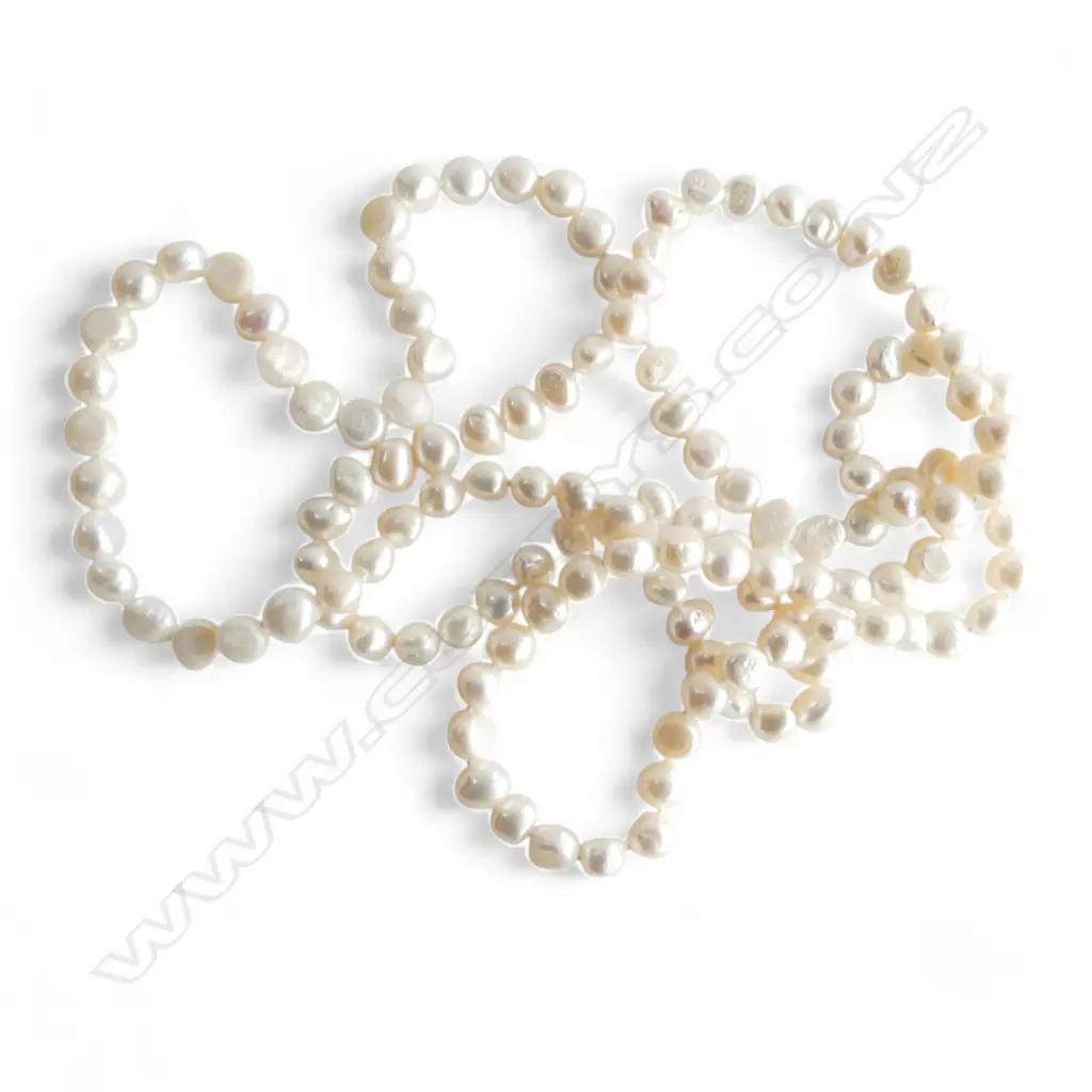 OPERA LENGTH FRESHWATER PEARLS, handknotted, L.1240mm Image 1++