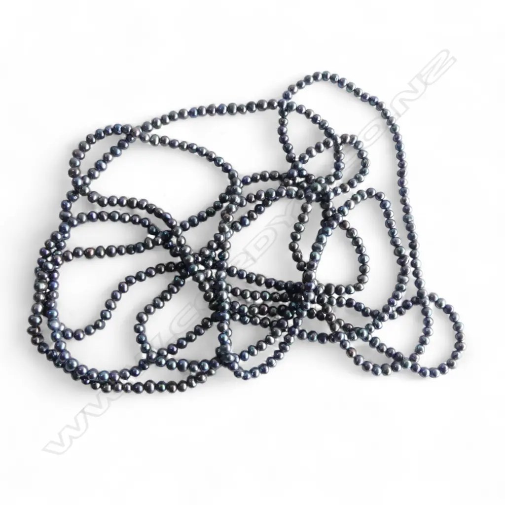 FRESH WATER PEARLS (Blue/Green/Purple) EXTRA LONG LENGTH Image 1++