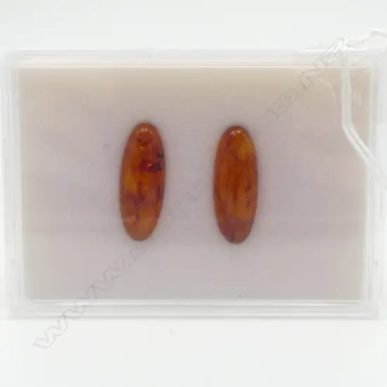 PR AMBER DROP CABOCHONS, 4ct