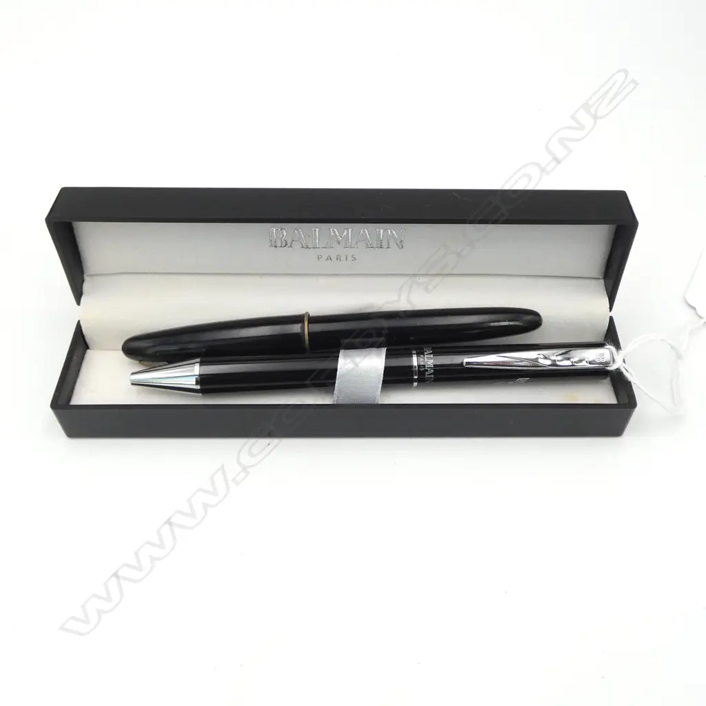 2 PENS; BALLPOINT BALMAIN PARIS (BOXED), FOUNTAIN 'ORBIT SPECIAL' Image 1++