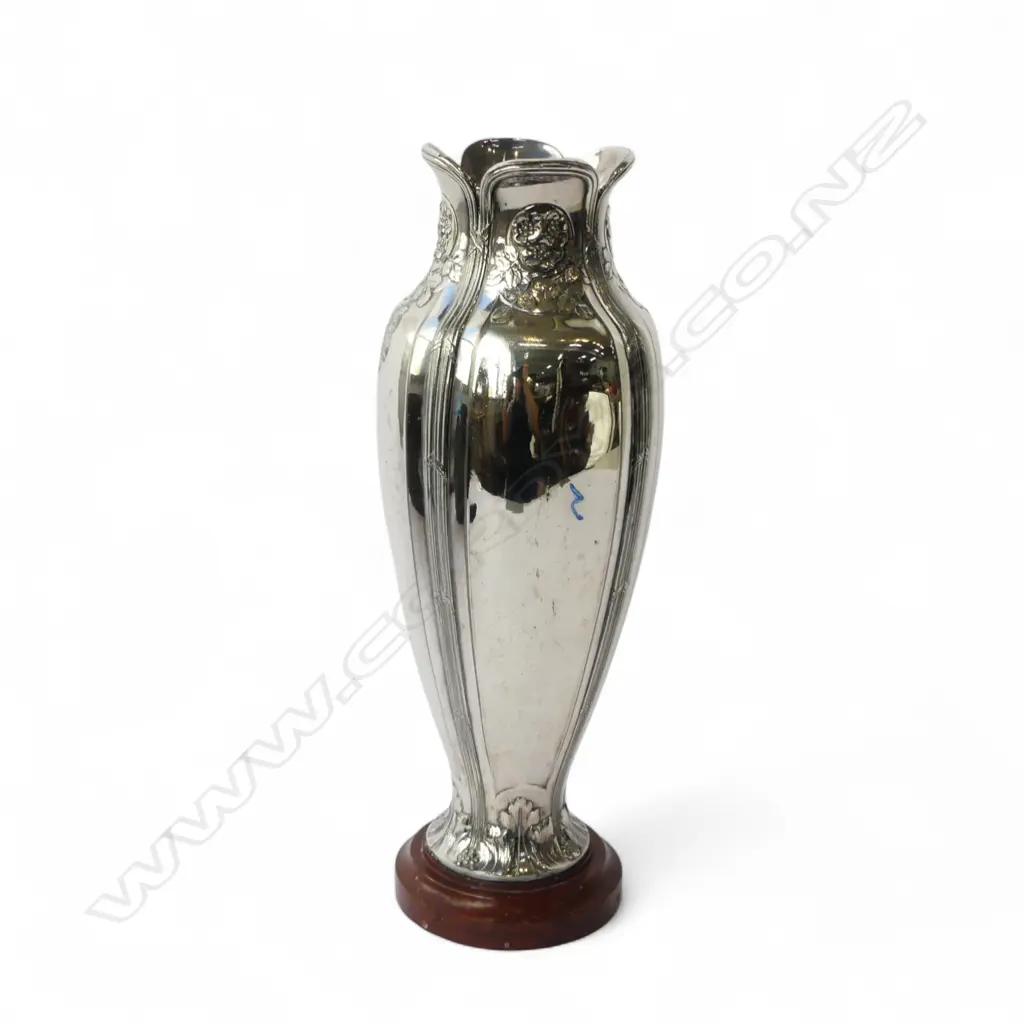 FRENCH GALLIA CHRISTOFLE SILVER PLATE VASE H.325mm Image 1++
