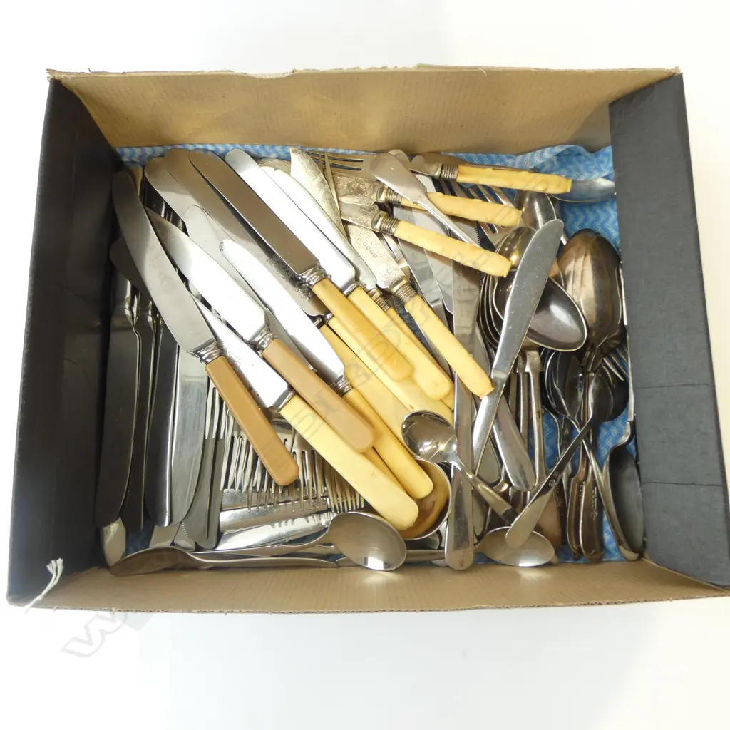 ASST. CUTLERY INCL. IVORINE 'BONE' HANDLED KNIVES Image 1++