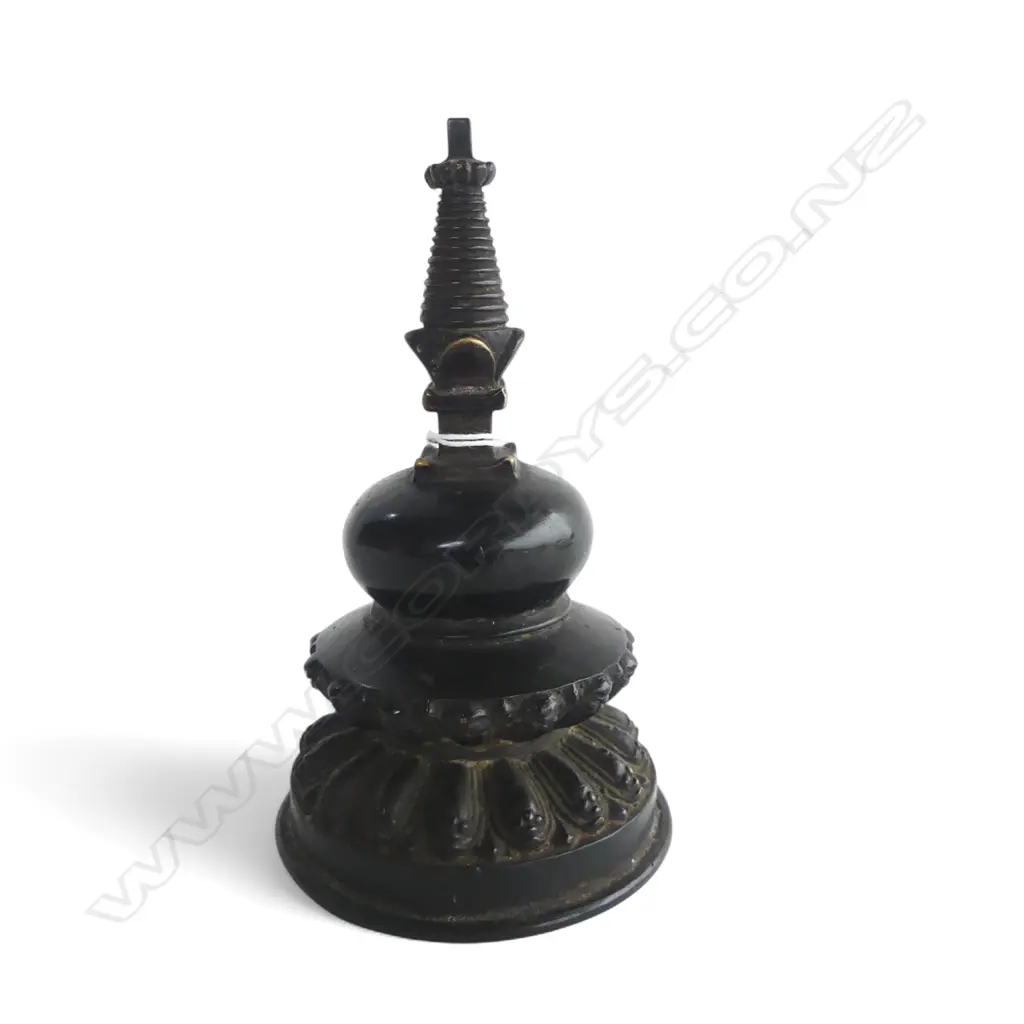 TIBETAN METAL STUPA H.140mm Image 1++