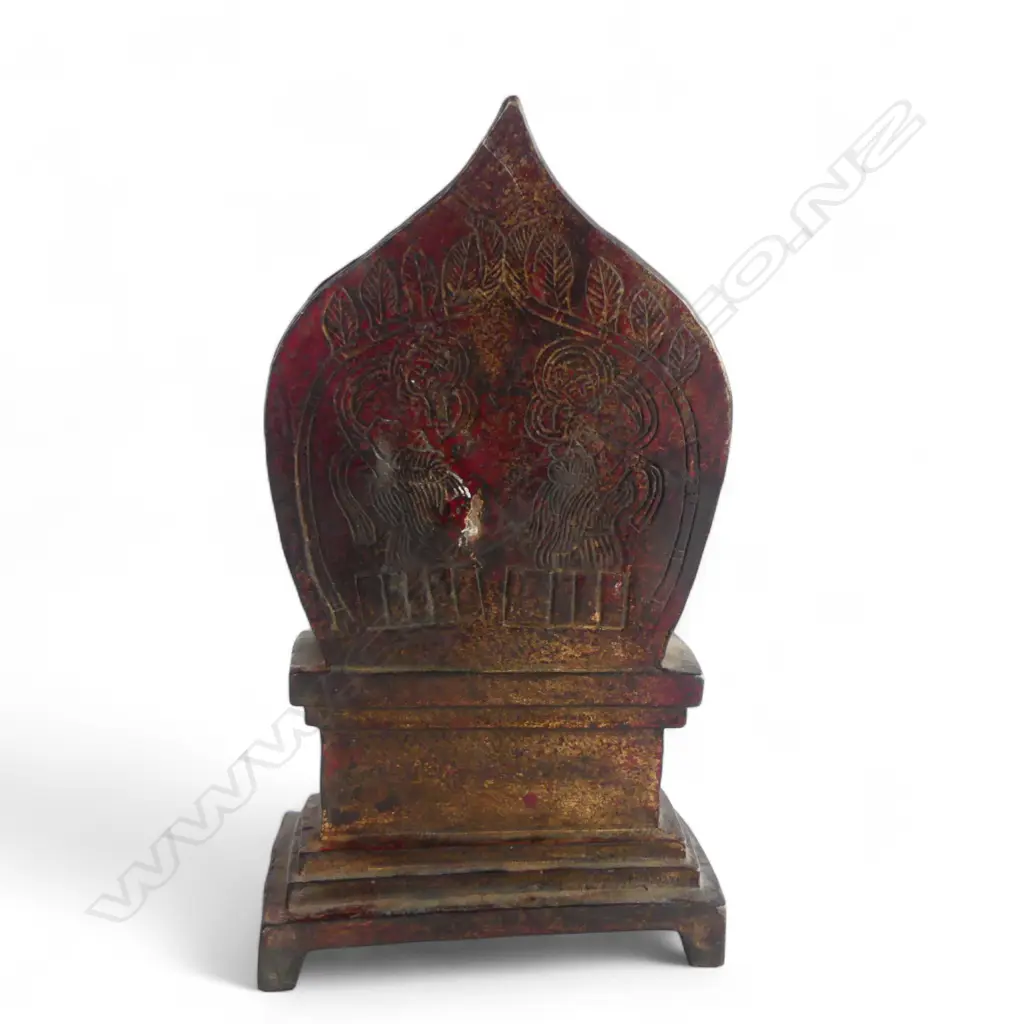 ORIENTAL BRONZE; DOUBLE BUDDHA H.215mm Image 1++