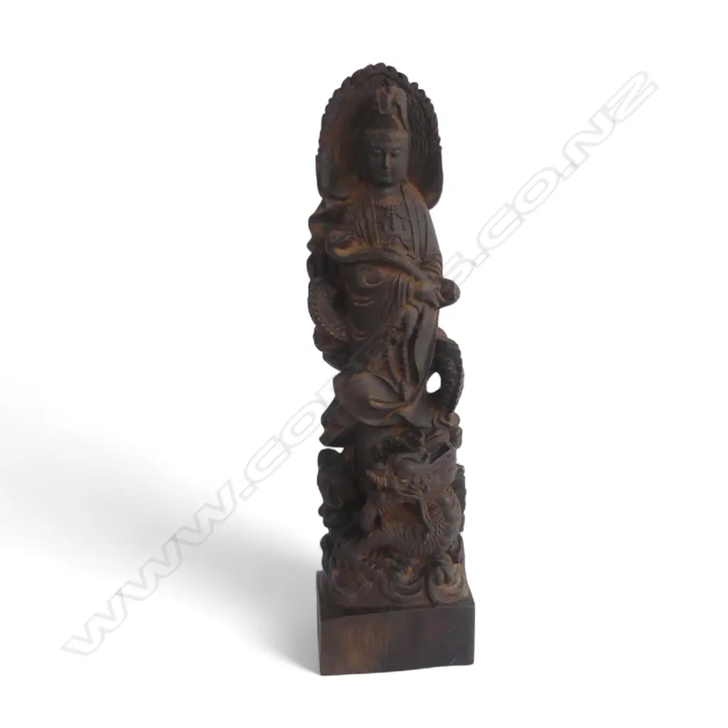 ORIENTAL QUAN LIN CARVING H.270mm Image 1++