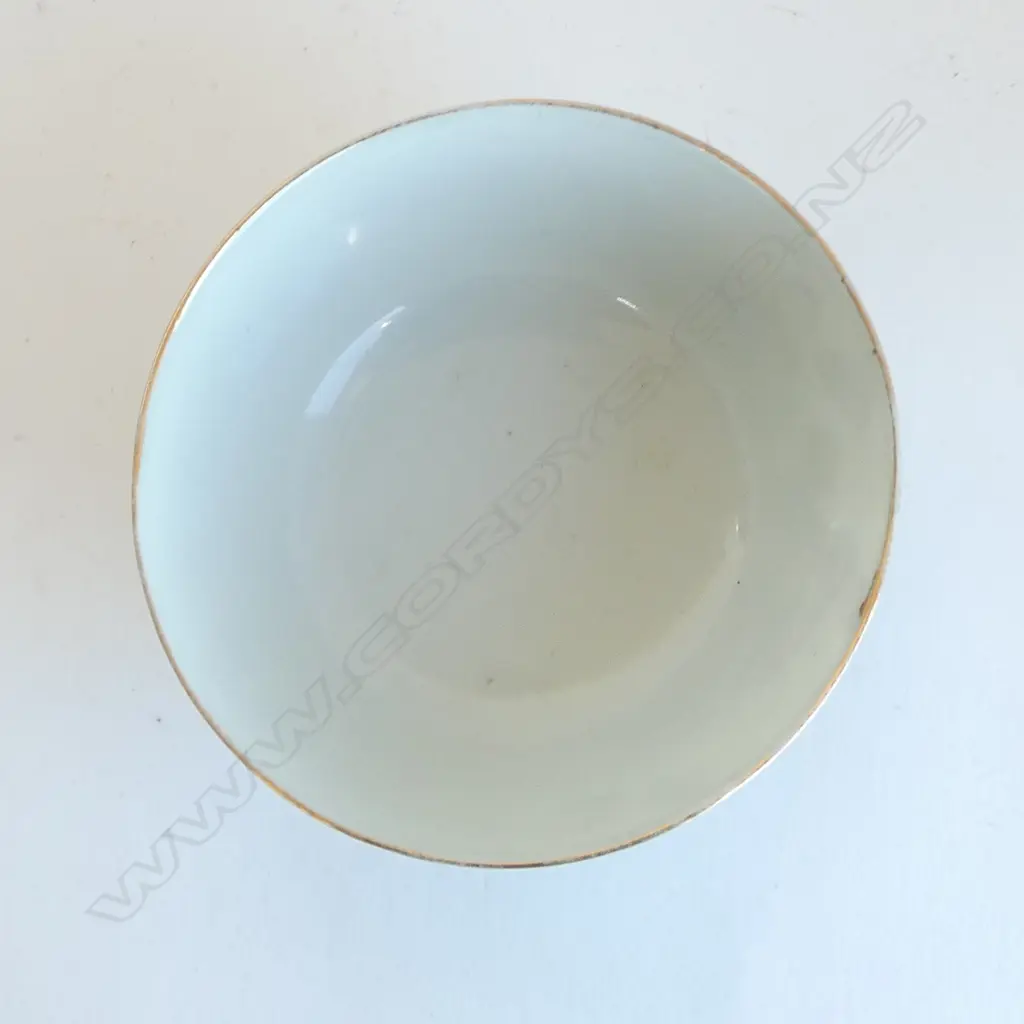 6 ORIENTAL BOWLS, HAIRLINES 150mm dia Image 1++