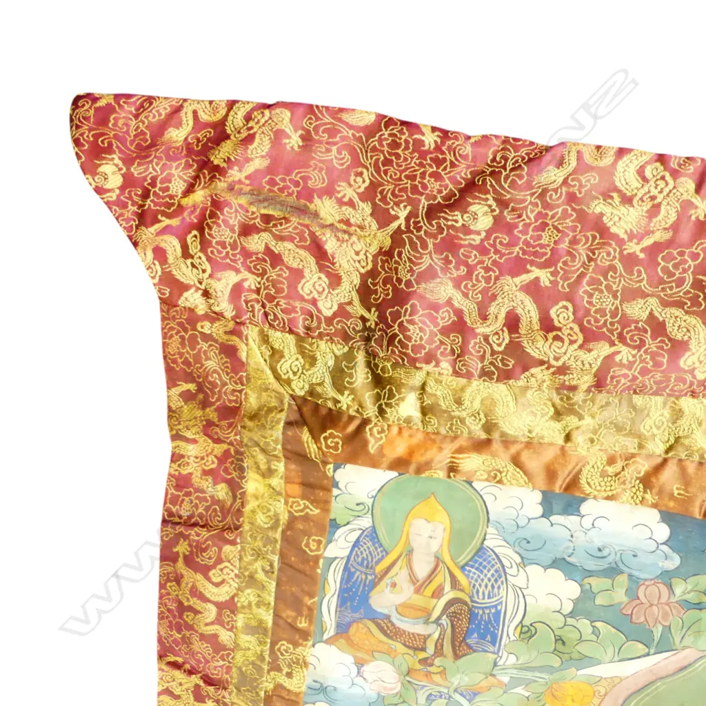 HAND PAINTED TIBETAN AMITIYUS BUDDHA THANGKA 1170x800mm Image 1++