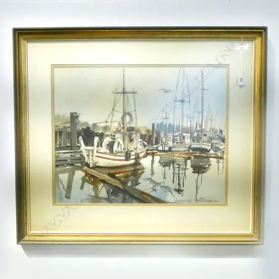 VERN TREMEWEN 'GILLNETTERS B.C.' WC '66 430x540mm