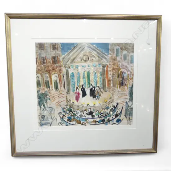 RICHARD CHRISP (NZ b.1944) THEATRE PERFORMANCE, WC '92 545x635mm