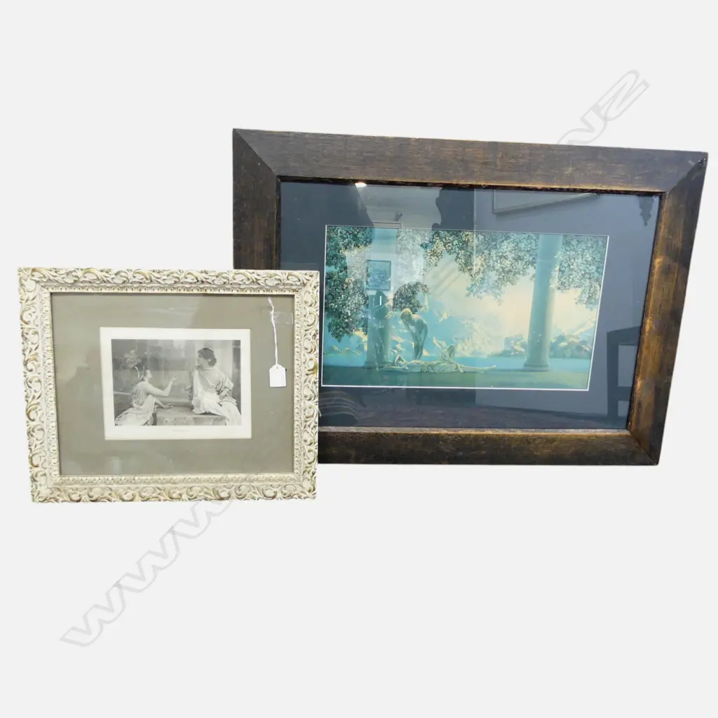 2 PRINTS; MAXFIELD PARRISH 260x450mm, 'FRIVOLITY' 180x230mm Image 1++