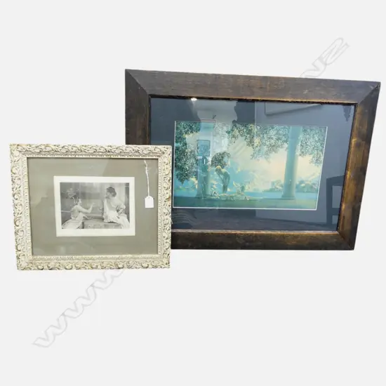 2 PRINTS; MAXFIELD PARRISH 260x450mm, 'FRIVOLITY' 180x230mm