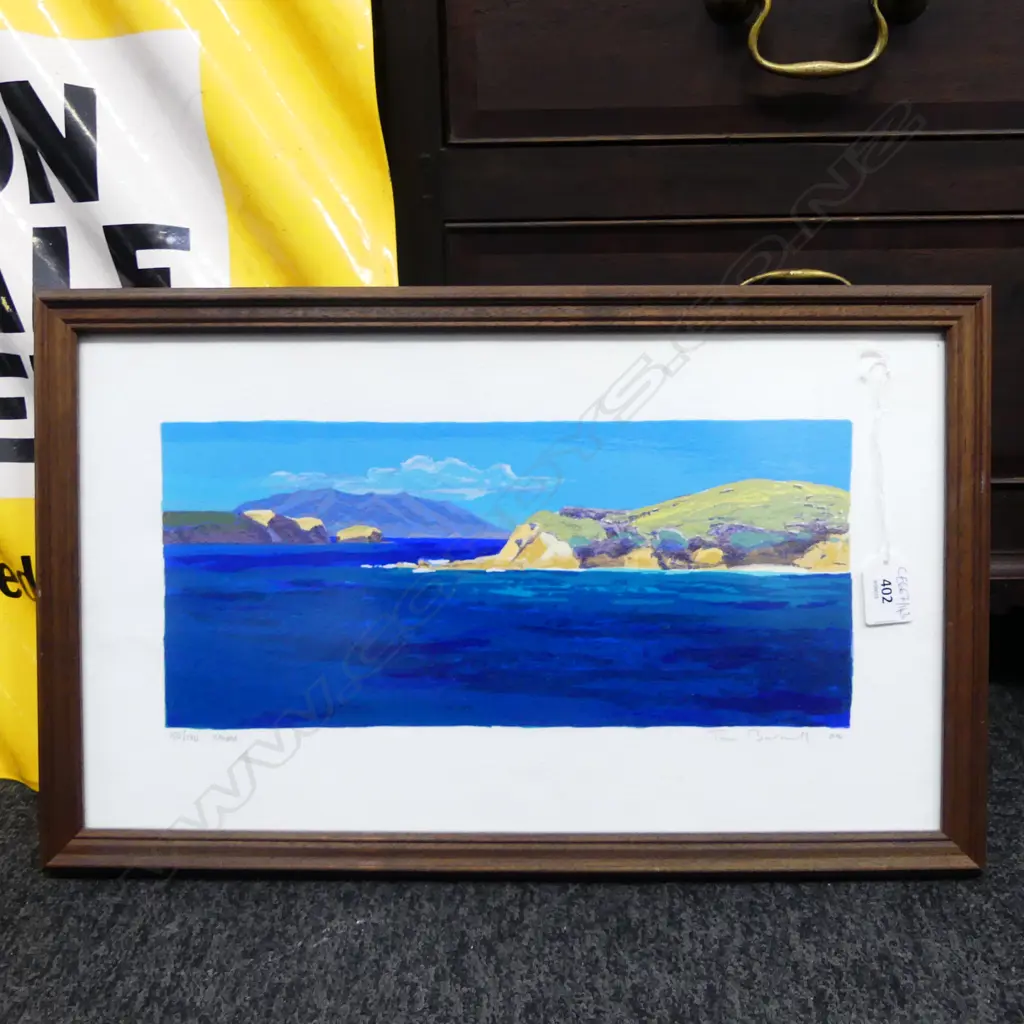 TOM BURNETT 'KAWAU' SCREEN PRINT '04 150/170 250x435mm Image 1++
