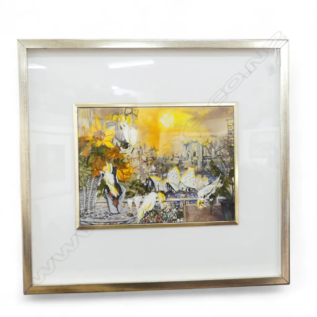 PETER O'HAGEN, VERY DISCERNING COCKATOOS..., W/C ON GOUACHE ON PAPER, SIGNED & DATED 2010 VERSO, 370x480mm Image 1++