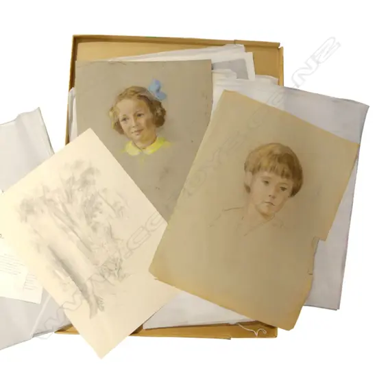 16 CARL THORWALD LAUGESEN WORKS ON PAPER some unsigned