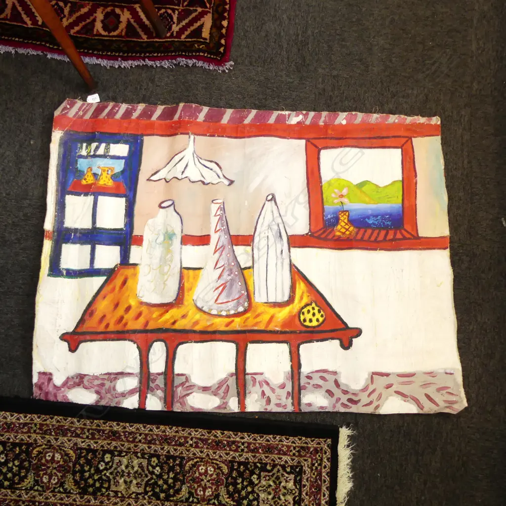 LEE FELTHAM, "IT'S NOT ABOUT MILK", OIL ON ROLL CANVAS, 880 X 1150MM provenance below Image 1++