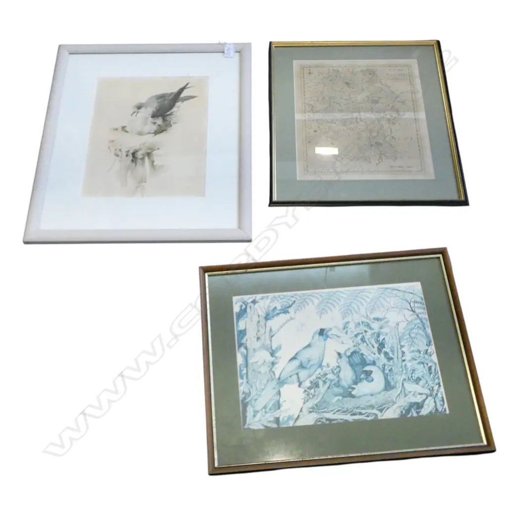 THREE PRINTS; RAYMOND CHING 340x260mm, REI HAMON (FADED) & OTHER  Image 1++