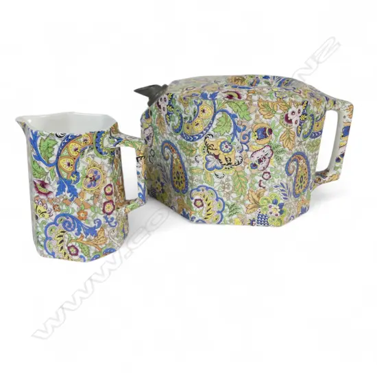 AOF TEAPOT & CREAM JUG