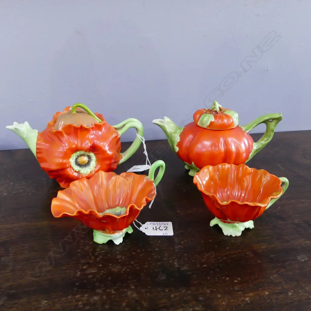 2 R/BAYREUTH TEAPOTS H115MM JUG & CUP Image 1++