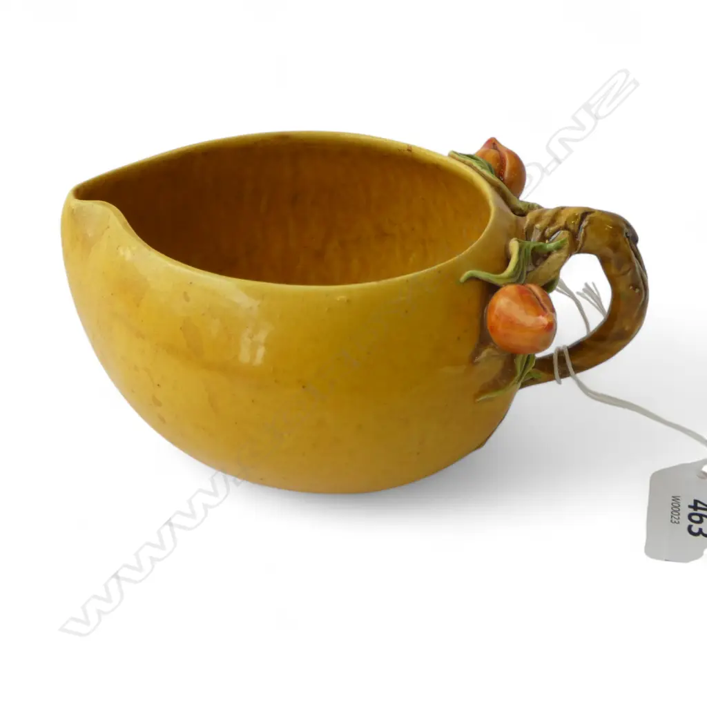 YELLOW CERAMIC CUP, QIANLONG MARK W.130mm Image 1++