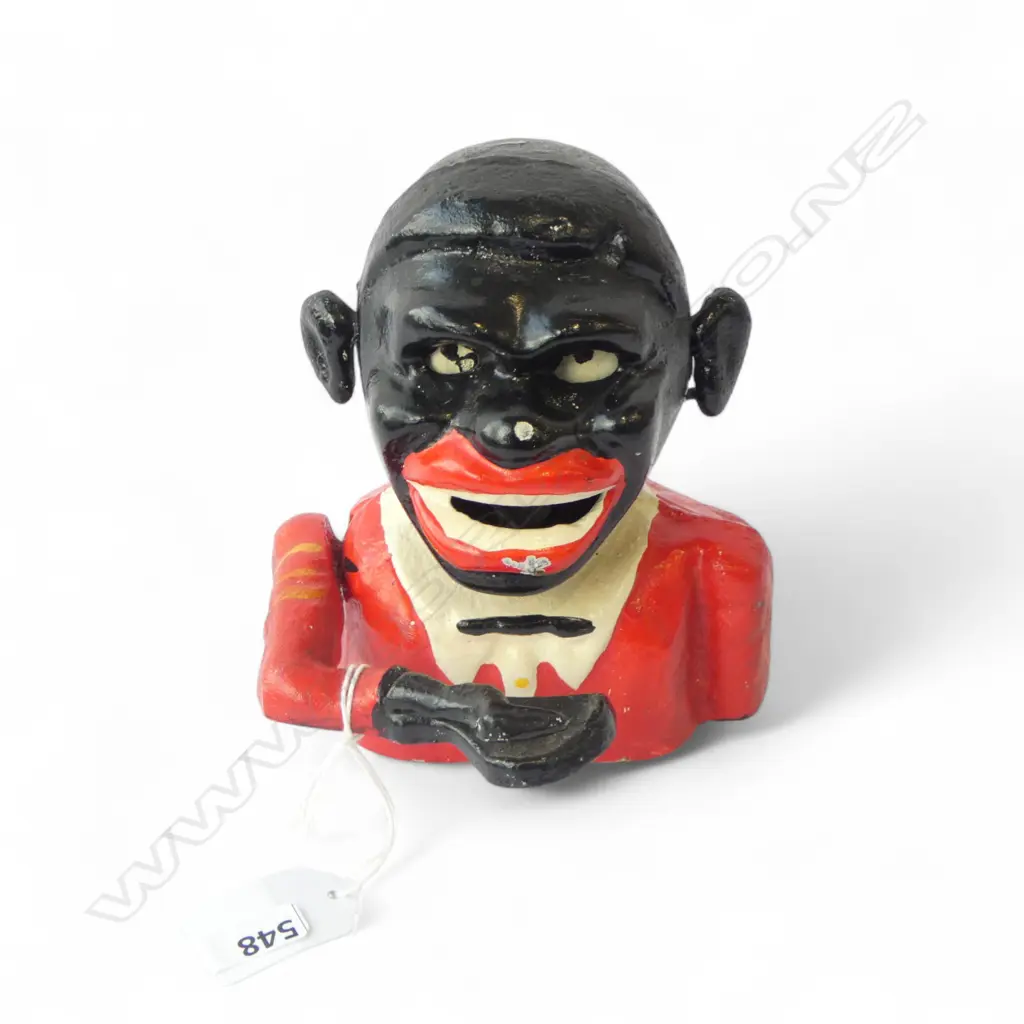 REPRODUCTION CAST IRON MONEY BANK H.135mm Image 1++