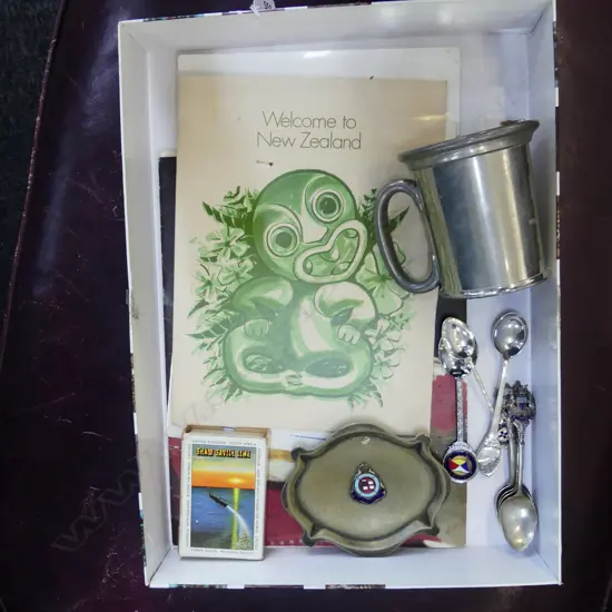 VINTAGE SHIPPING SHAW SAVILLE RMS ORONTES & IONIC ETC MENUS, SPOONS, DISH, CARDS