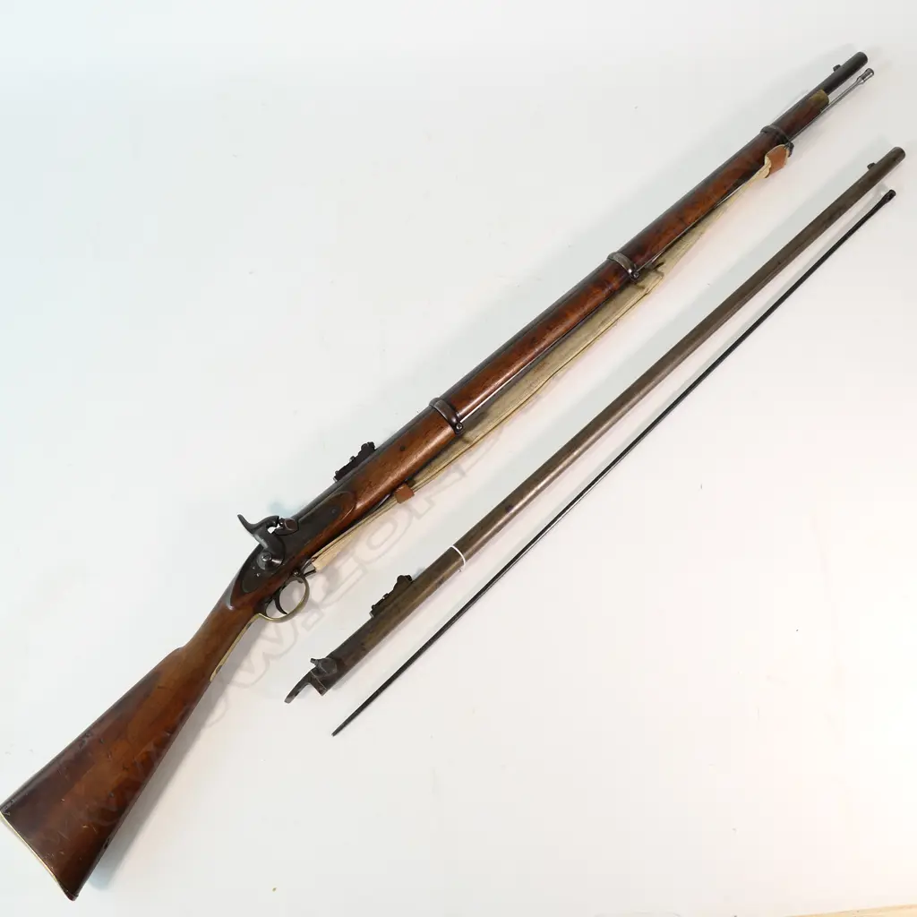 Enfield Three-band .577 calibre Rifle with a 39" replacement Parker Hale barrel. Image 1++