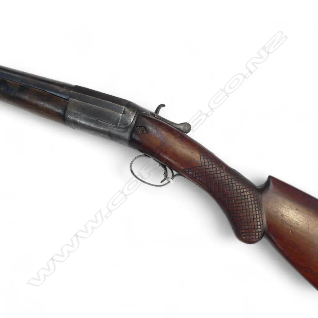 FIRE ARMS LICENSE REQUIRED. Antique C.G. BONEHILL of BIRMINGHAM single barrel hammer ejector gun. mahogany stock & fore end firing nipple absent Image 1++