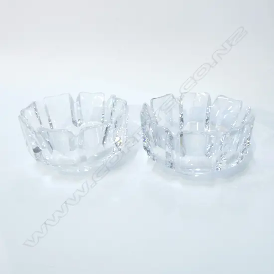 PR ORREFORS CRYSTAL BOWLS 185mm dia