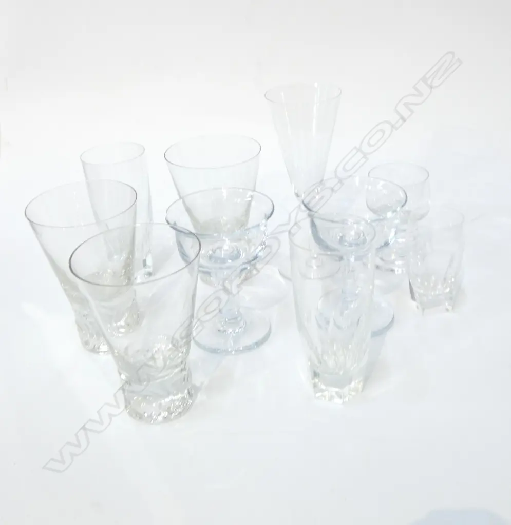 10 1970s/80s CONTINENTAL CRYSTAL GLASSES H.185mm... Image 1++