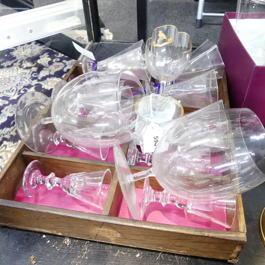 16 ANTIQUE GLASSES; SET OF 8 H.95mm, 4 GEORGIAN HEXAGONAL JELLY GLASSES (1 AF) + 4 OTHER (1 PR) Image 1++