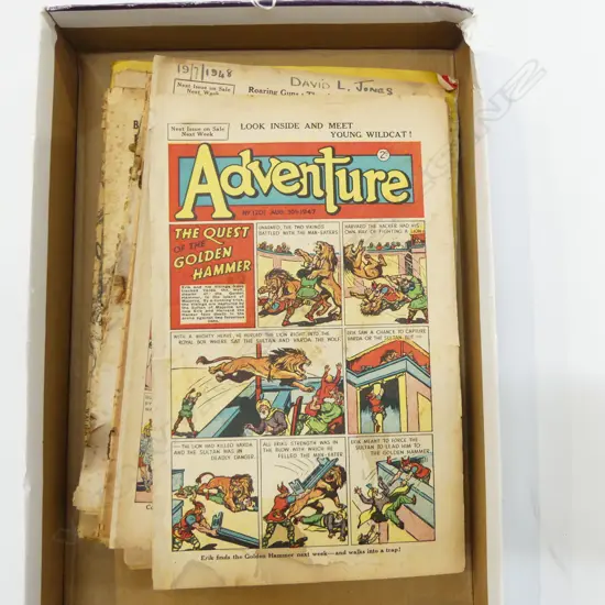 13 COMICS MAGS1920S-50S - ADVENTURE, THE MAGNET, THE POPULAR, THE BOYS FRIEND ETC 