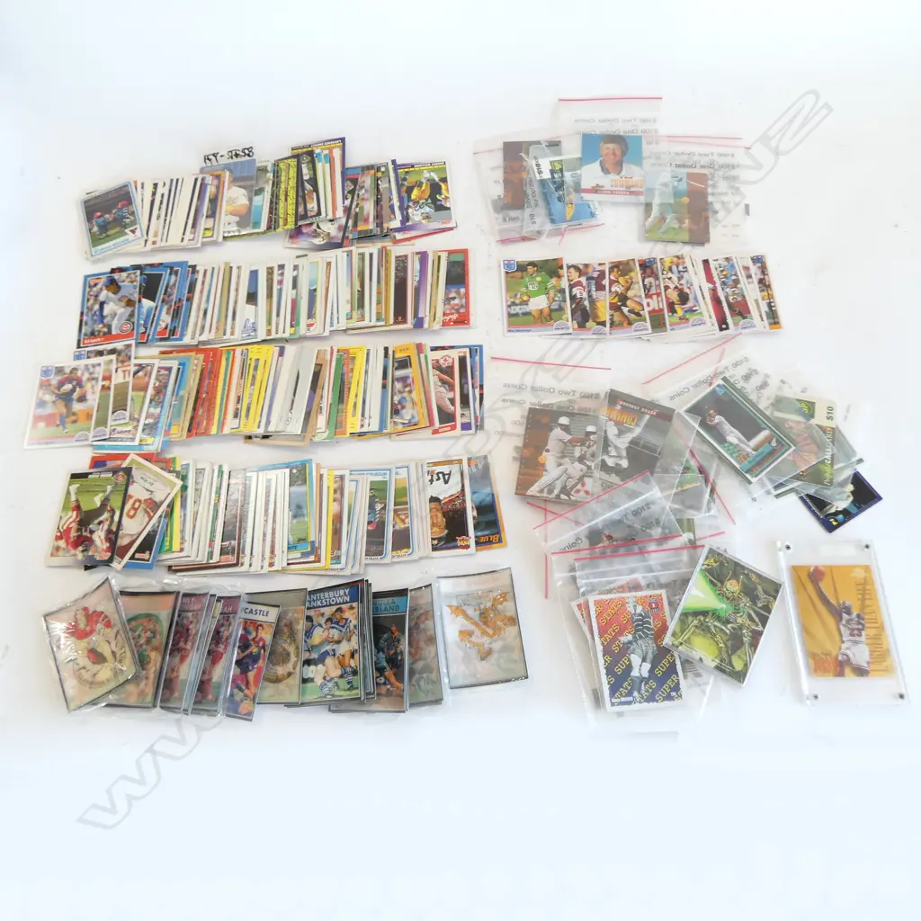 ASST. 1980s/90s SPORTS CARDS; SOFTBALL, NBA, RUGBY LEAGUE, MICHAEL JORDAN 'LARGER THAN LIFE' ETC Image 1++