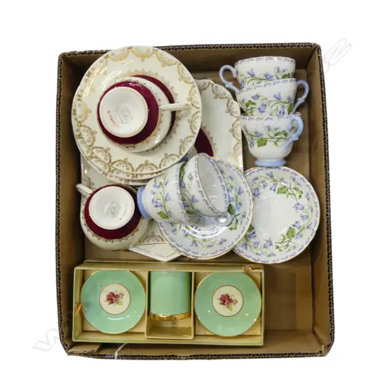 PART SHELLEY TEASET 5 COFFEE C/SS & 3PC BOXED SET