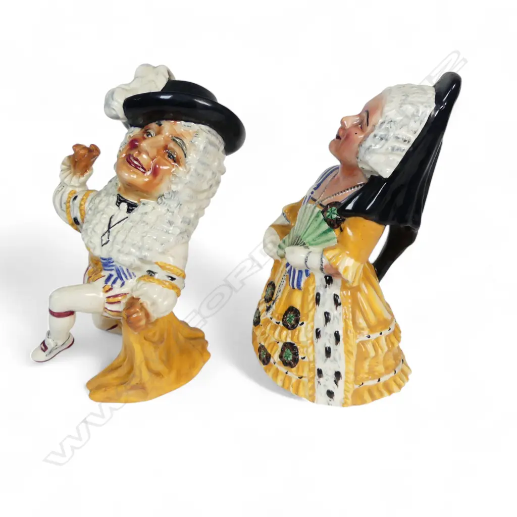 PR SHORTER & SONS DUKE & DUTCHESS PLAYA TORO FIGURAL JUGS H250MM Image 1++