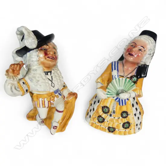 PR SHORTER & SONS DUKE & DUTCHESS PLAYA TORO FIGURAL JUGS H250MM