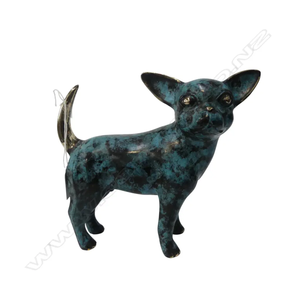 BRONZE CHIHUAHUA DOG H.190mm Image 1++