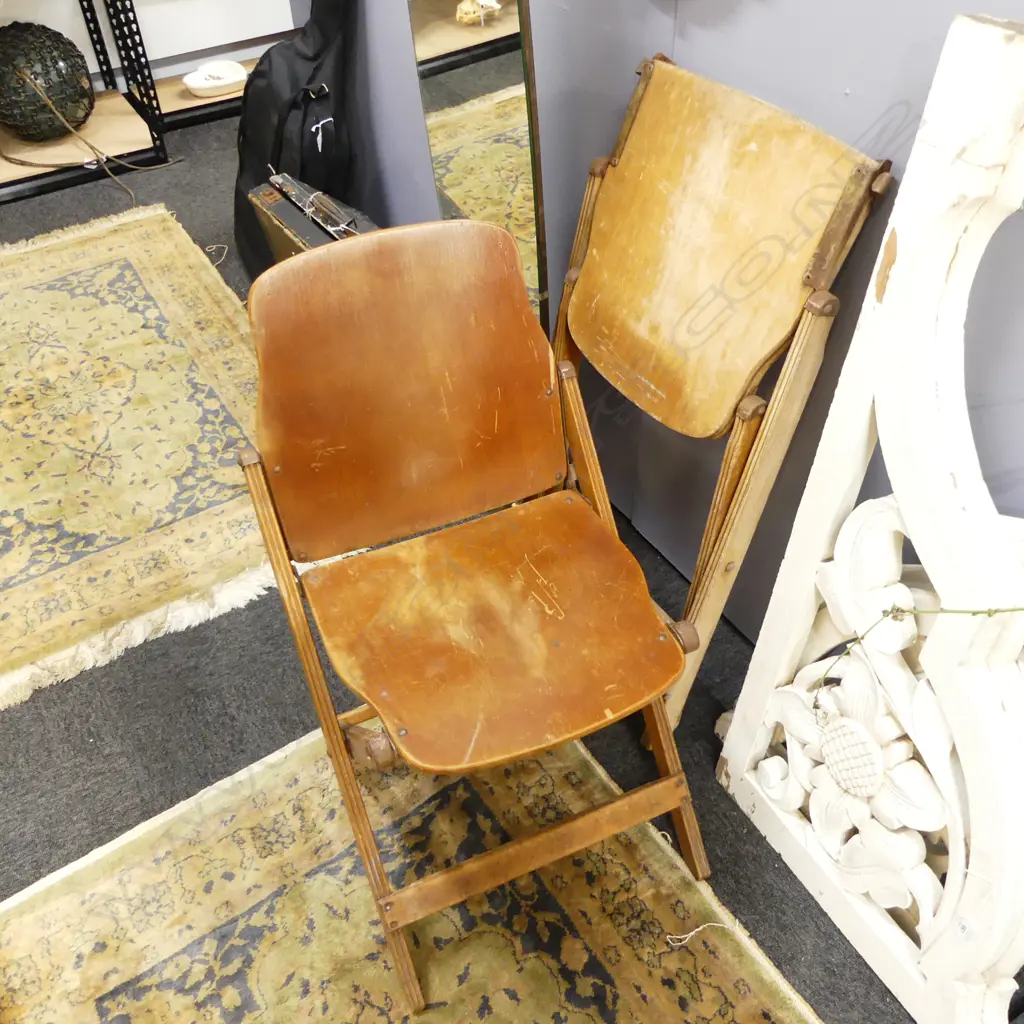 PR STORKLINE PLYWOOD FOLDING CHAIRS Image 1++