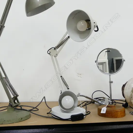 2 MODERN WHITE LAMPS