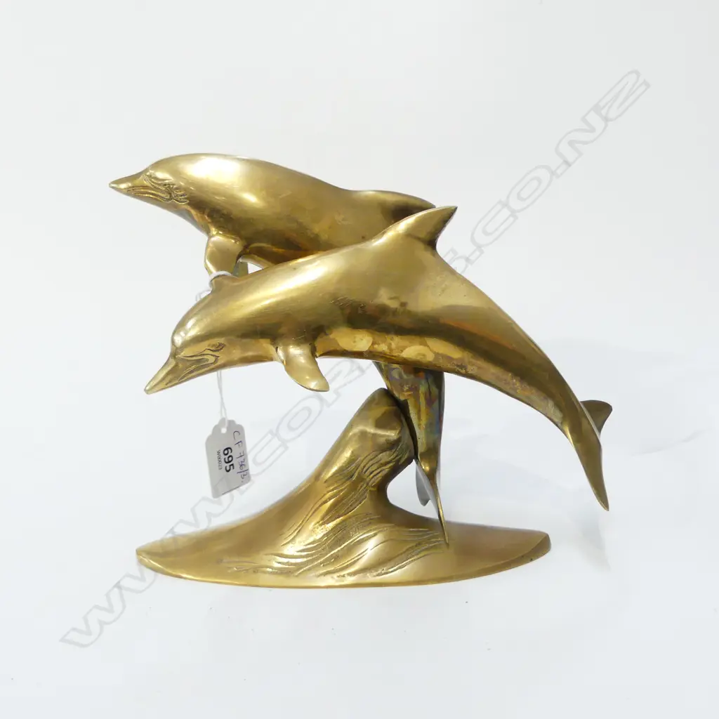 BRASS DOLPHINS H.200mm Image 1++