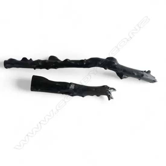 OLD PETRIFIED WOOD BRANCH in 2 pieces L.880mm approx