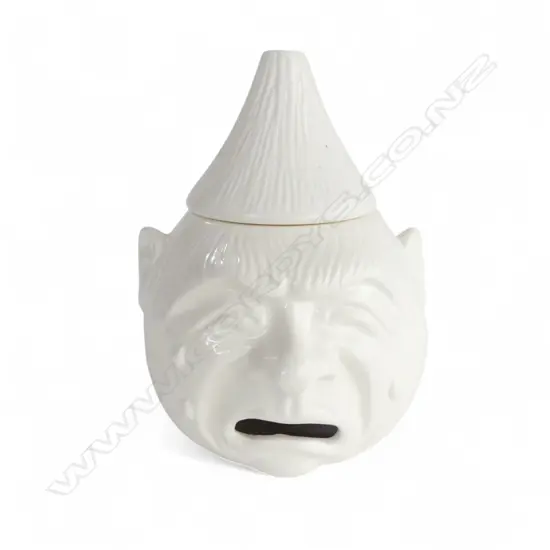 WHITE CERAMIC ONION POT H.225mm