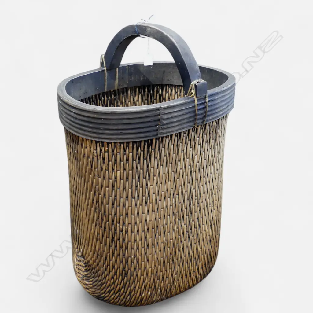 LARGE CANE BASKET H.770mm Image 1++