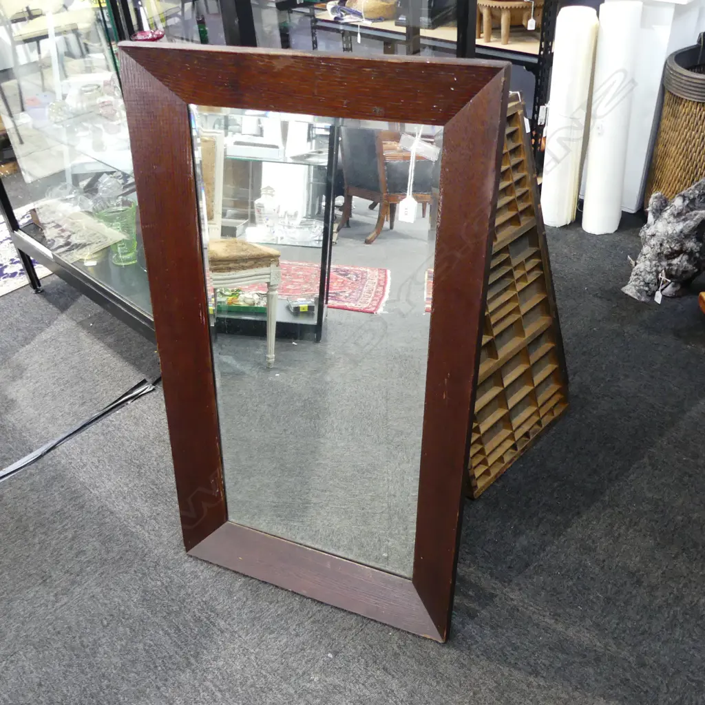 FRAMED BEVEL EDGE MIRROR 1080x620mm Image 1++