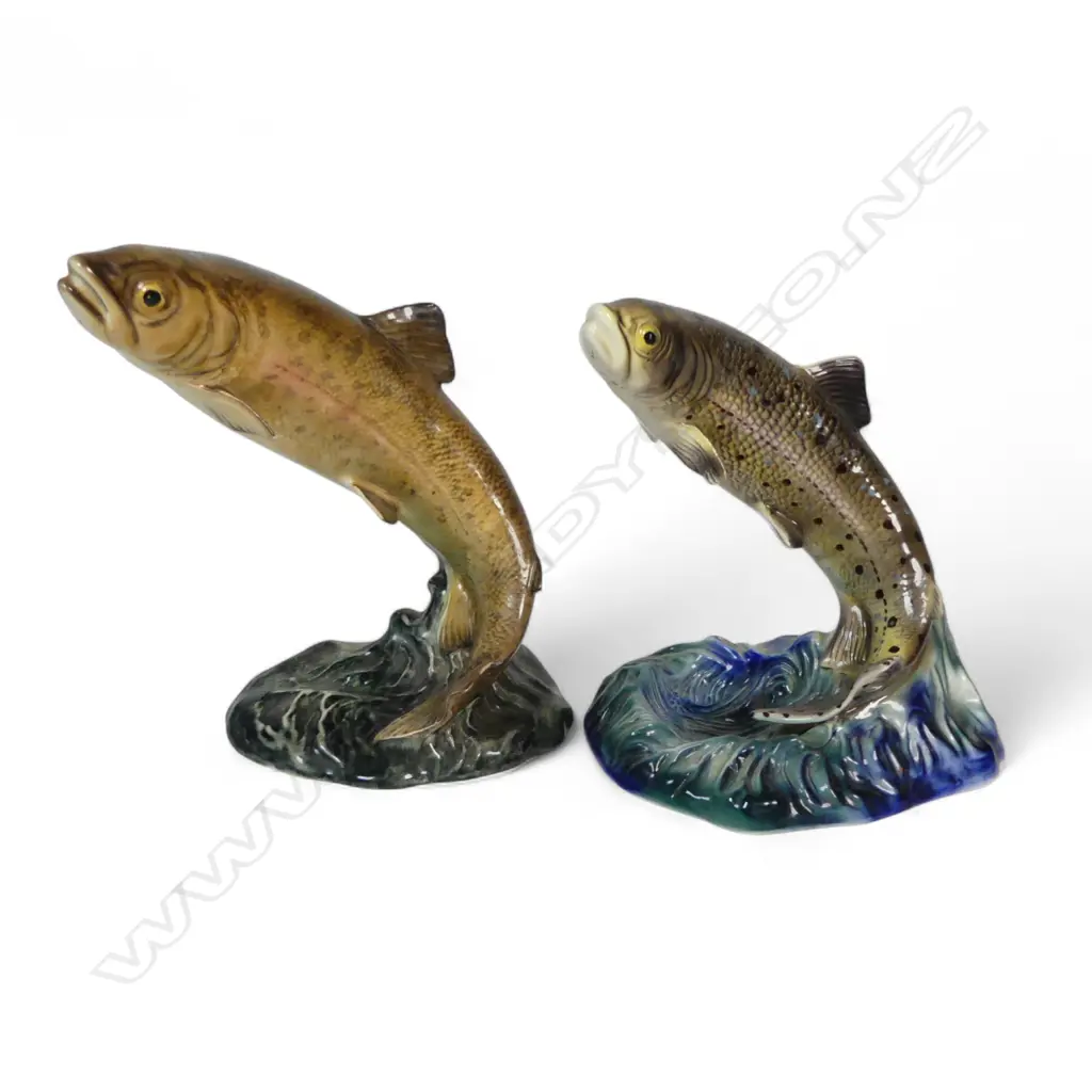 2 BESWICK CHINA LEAPING TROUT  H170MM Image 1++